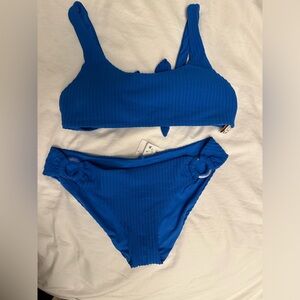 BECCA Two Piece Blue NWT Swimsuit